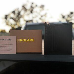Polare Leather Passport Holder Brown Handcrafted